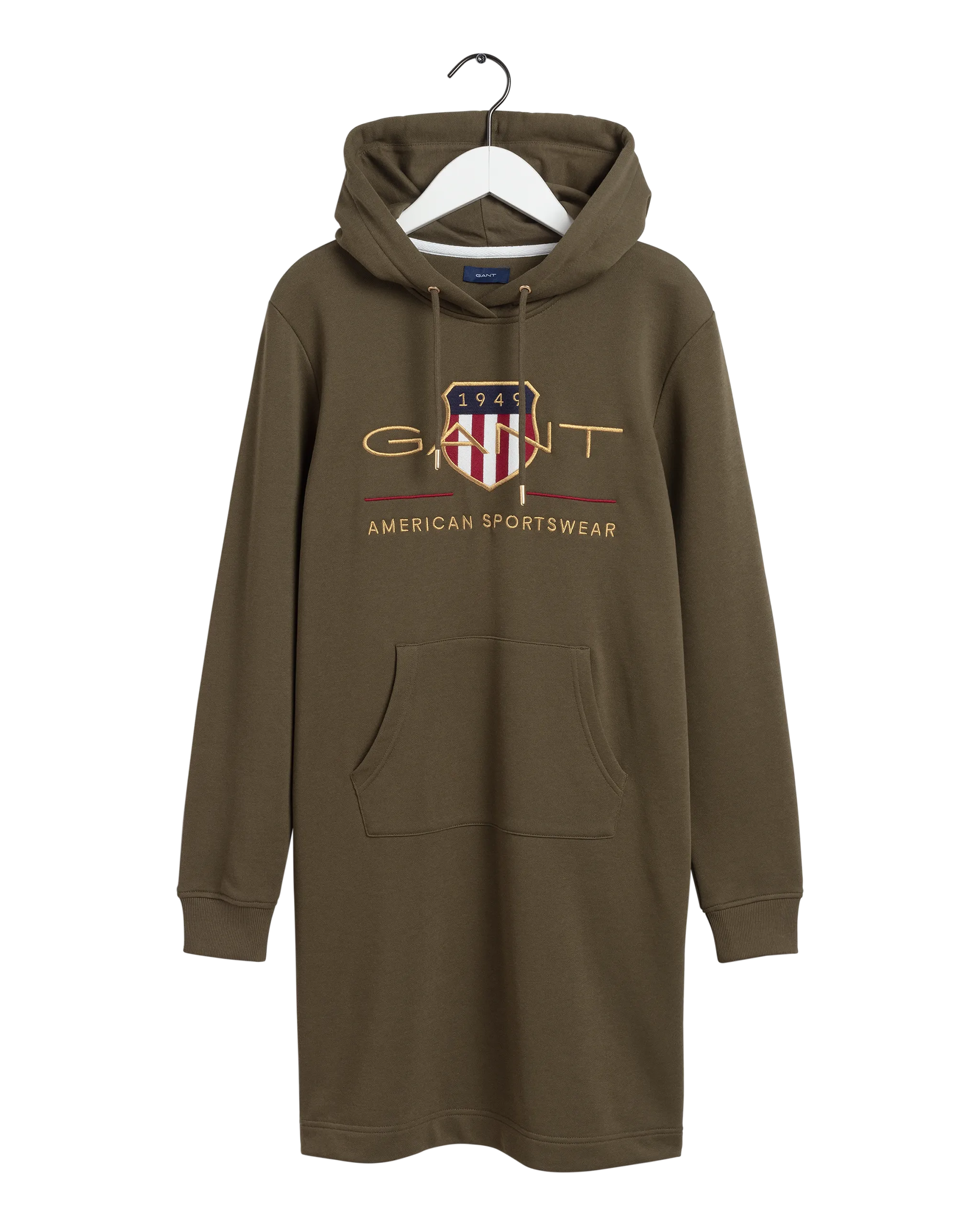 Archive Shield Hoodie Dress - Racing Green