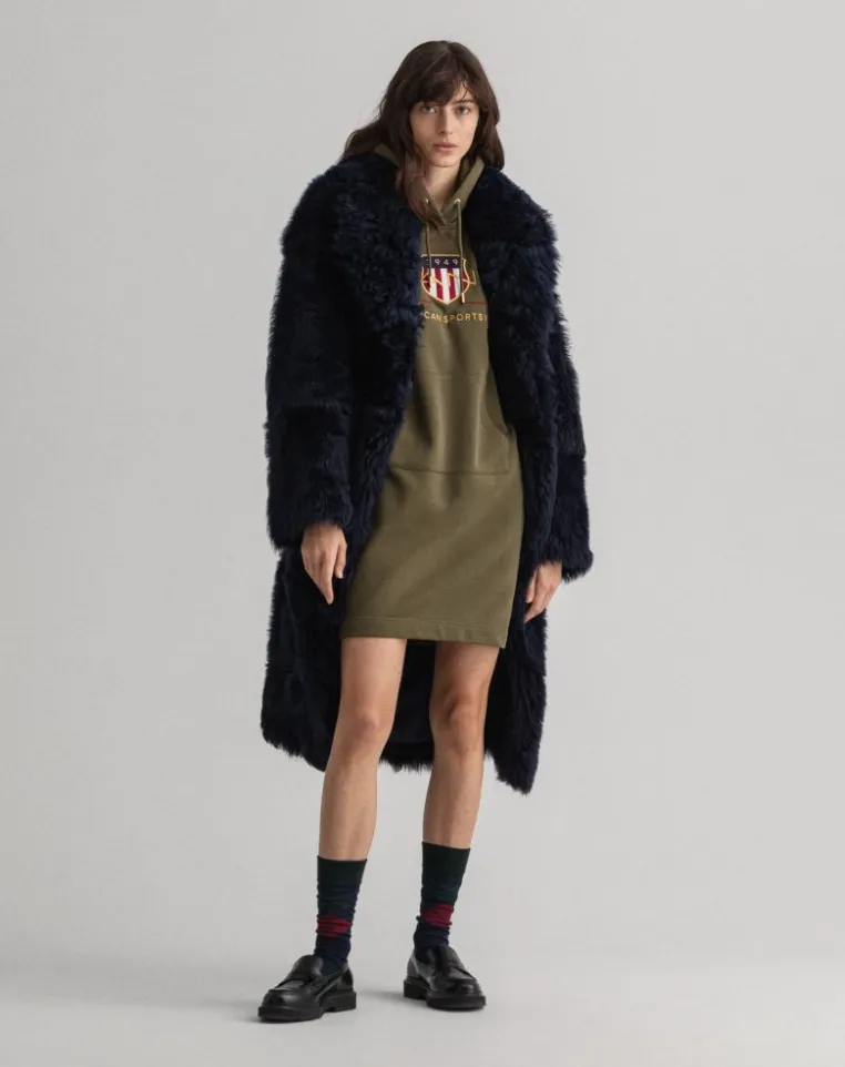 Archive Shield Hoodie Dress - Racing Green