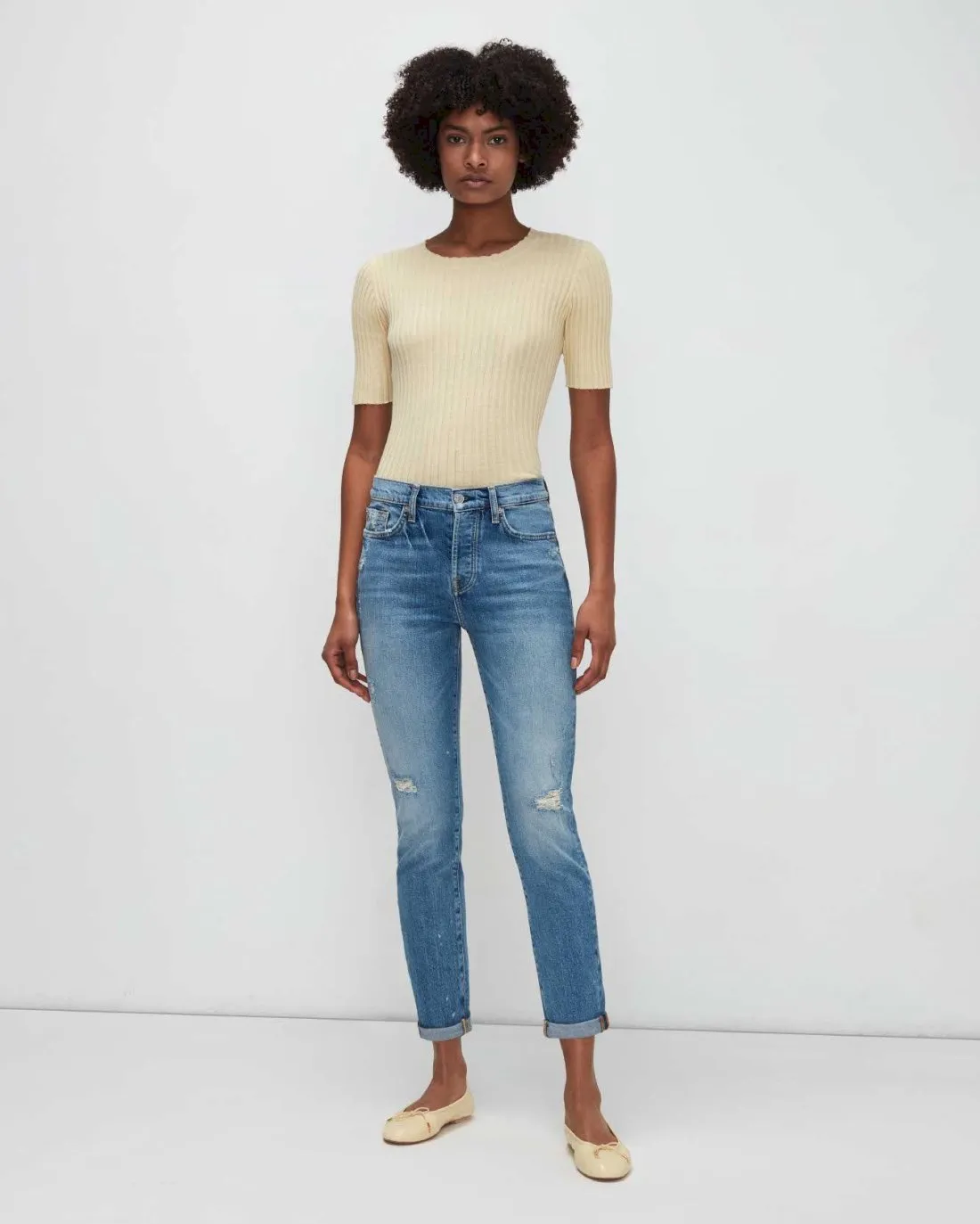 Beauty Denim Josefina in Fig Leaf