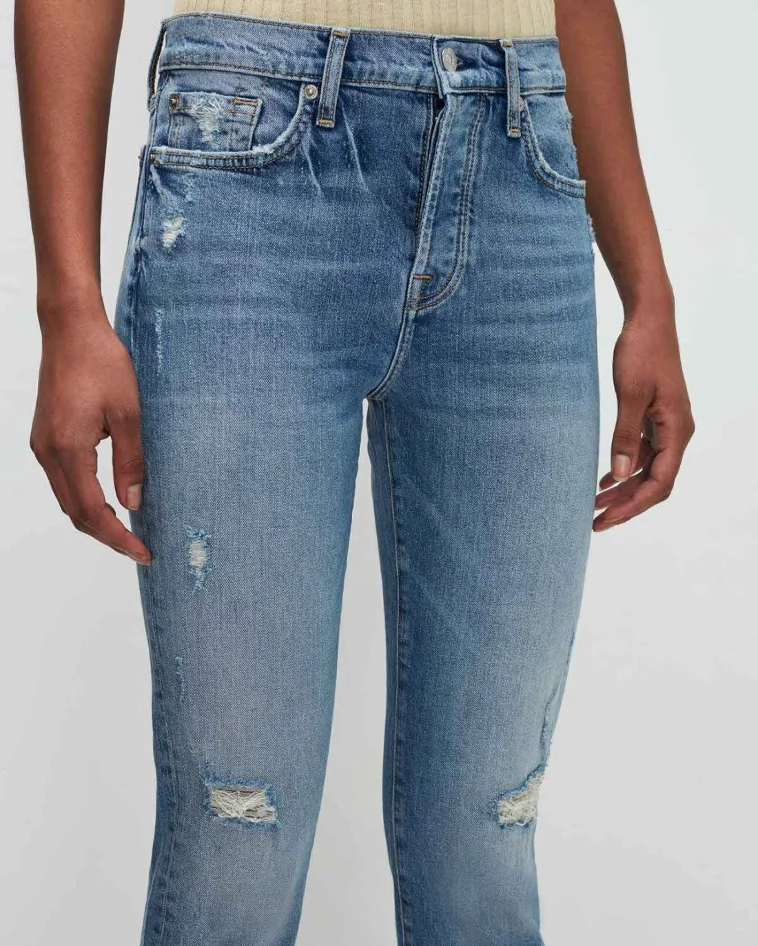 Beauty Denim Josefina in Fig Leaf