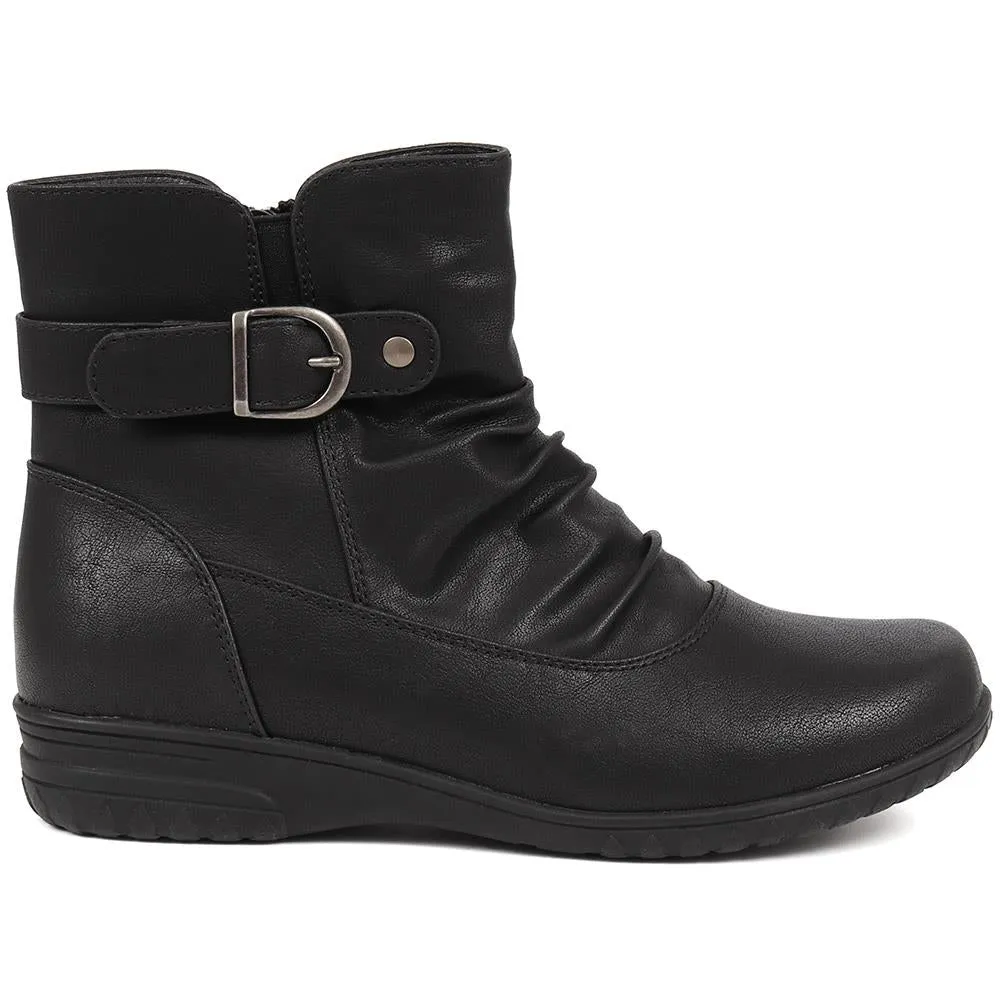 Buckle-Detailed Ankle Boots  - WBINS38049 / 324 228