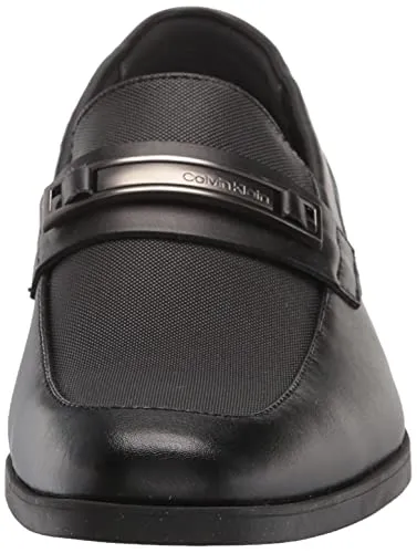 Calvin Klein Men's Black Leather Loafers