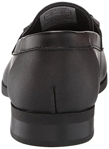 Calvin Klein Men's Black Leather Loafers