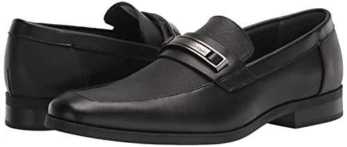 Calvin Klein Men's Black Leather Loafers