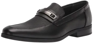 Calvin Klein Men's Jameson Loafers, Black Leather 001, 11.5
