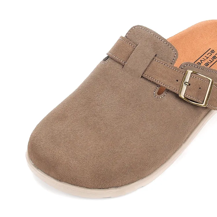 camel active Women Trinity 1 Buckled Clogs Sandals -752407-CV01SV-33-COFFEE