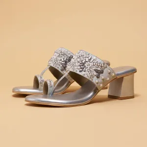 Elka Embroidered Heels