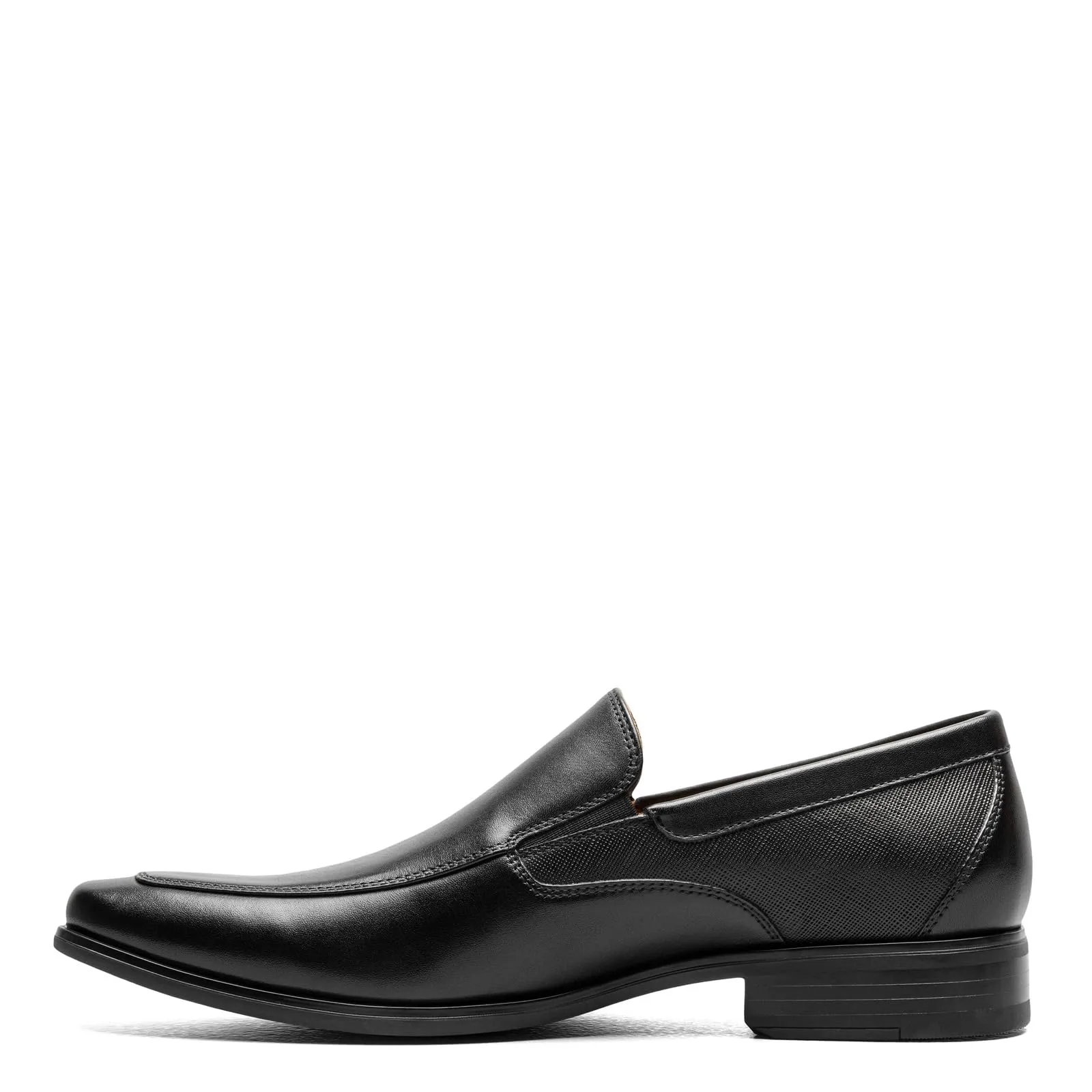 Florsheim Jackson Moc Toe Venetian Loafers for Men - Leather Upper, Squared Toe Closure, Slip-On Style, and Classy Footwear Black 9 M (D)