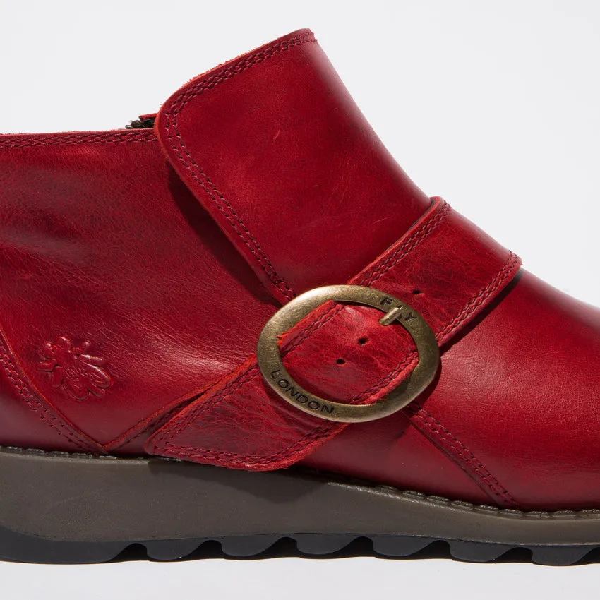 Fly London Ankle Boot Sias RED
