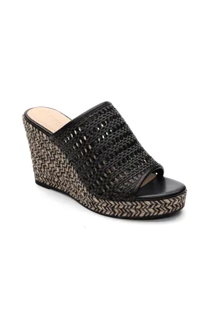 HIGHLAND WOVEN LEATHER WEDGE SANDAL
