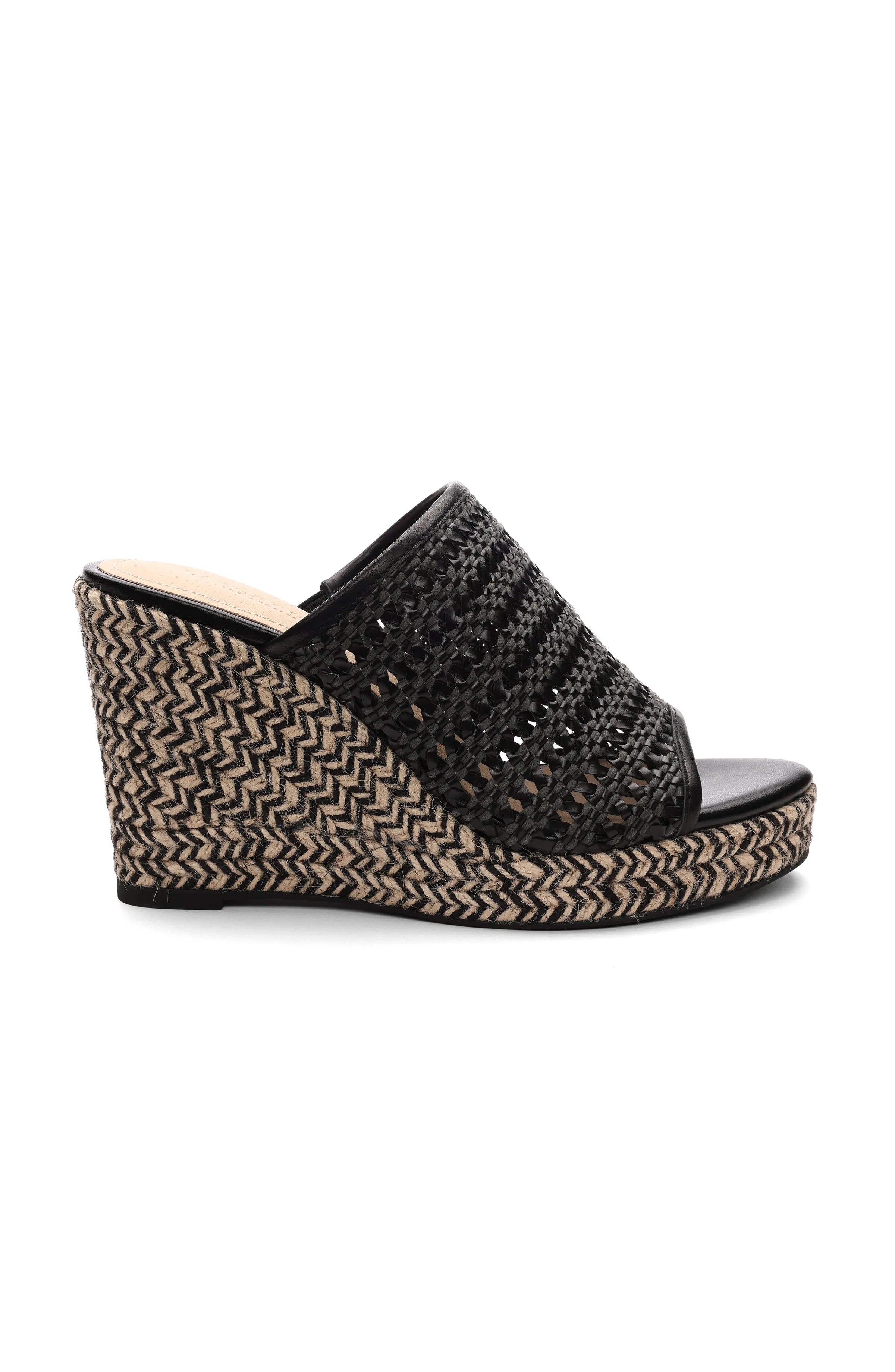 HIGHLAND WOVEN LEATHER WEDGE SANDAL