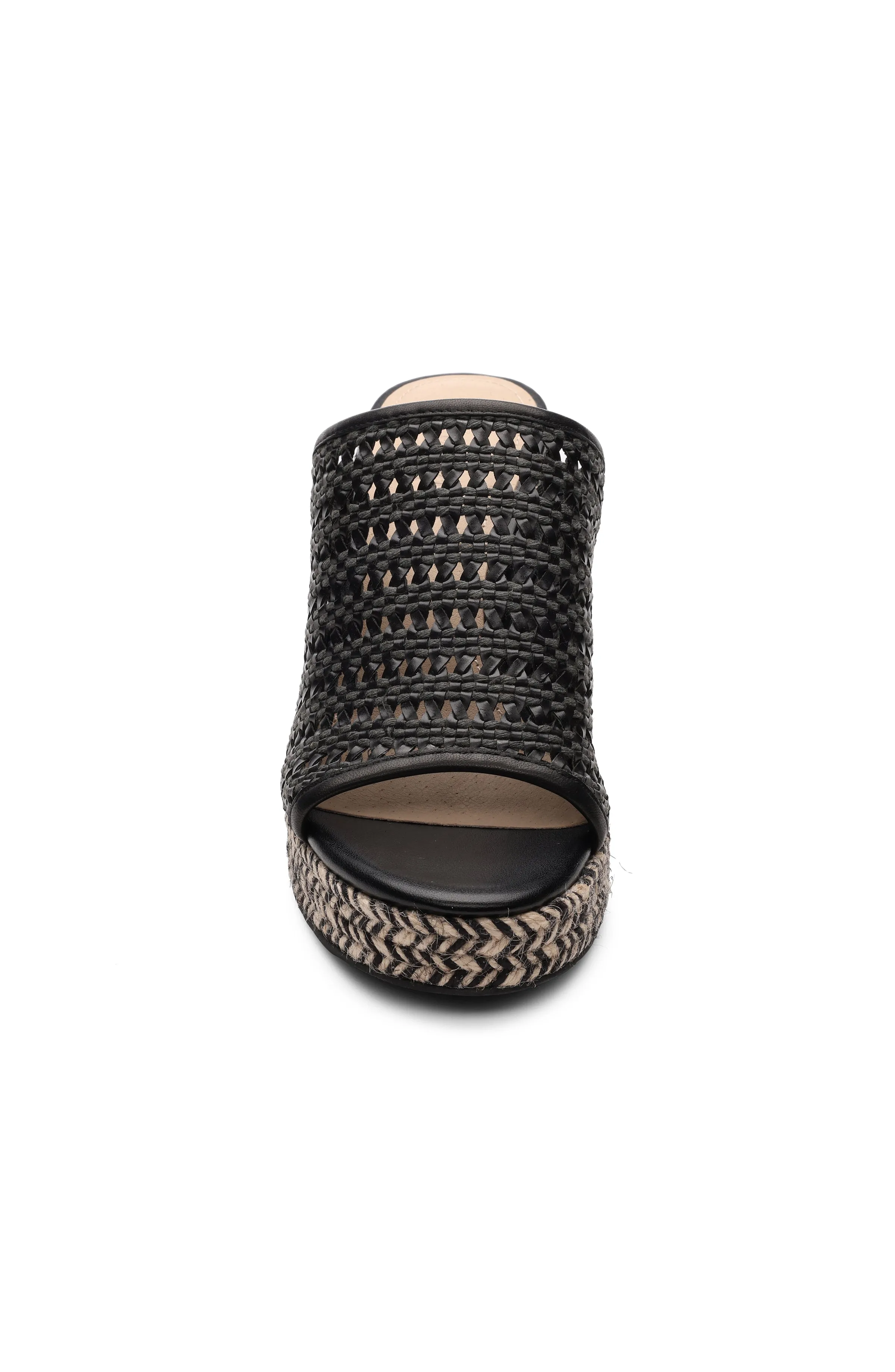 HIGHLAND WOVEN LEATHER WEDGE SANDAL