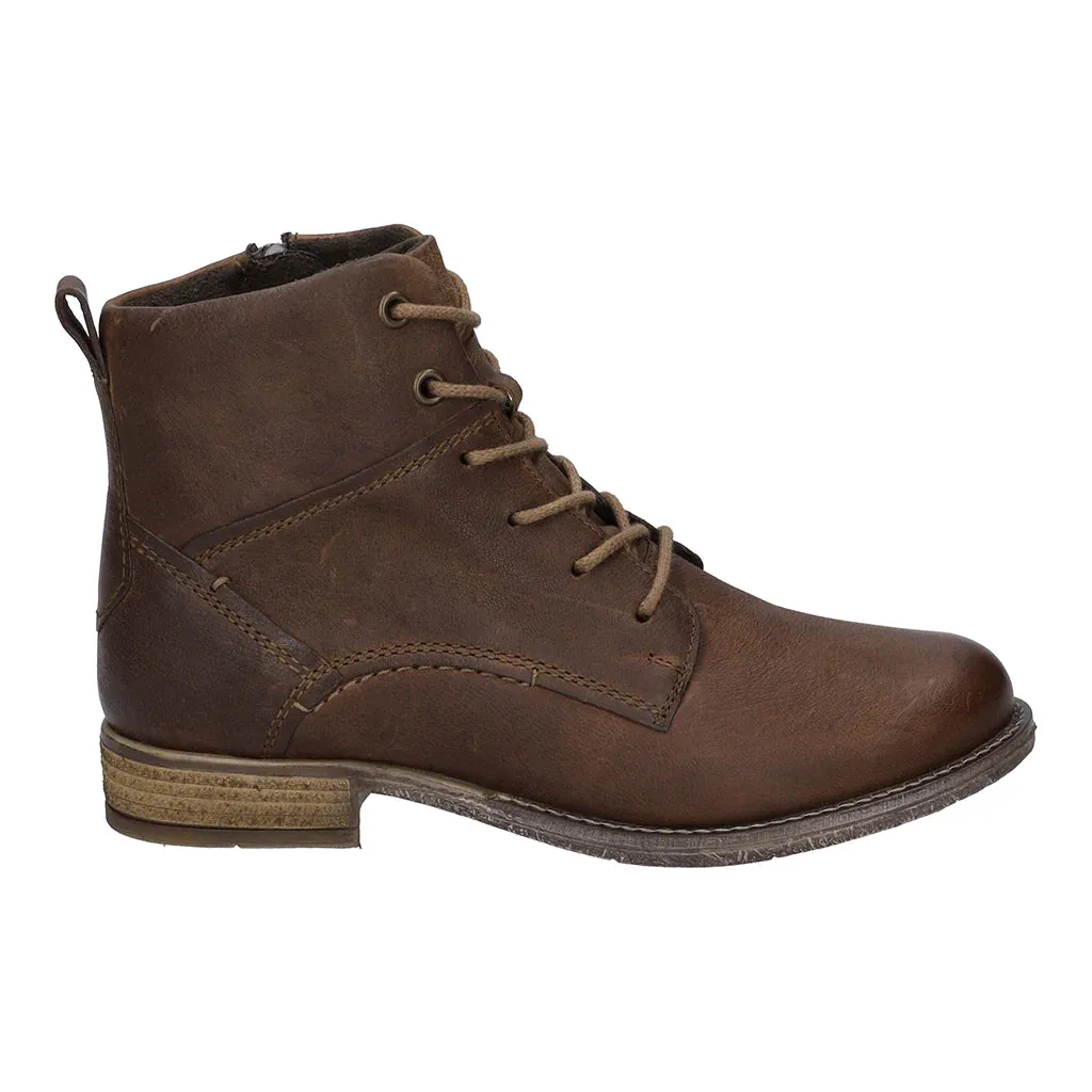 Josef Seibel Women's Sienna 95 Leather Ankle Boots Camel Brown