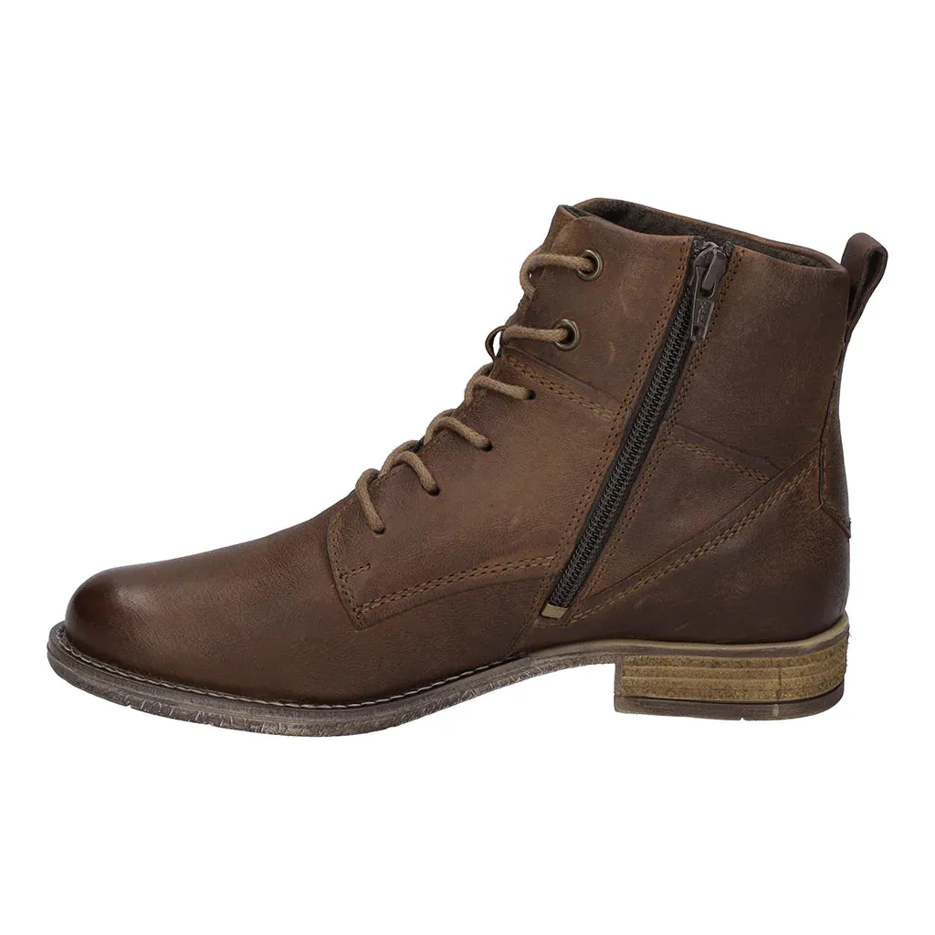 Josef Seibel Women's Sienna 95 Leather Ankle Boots Camel Brown