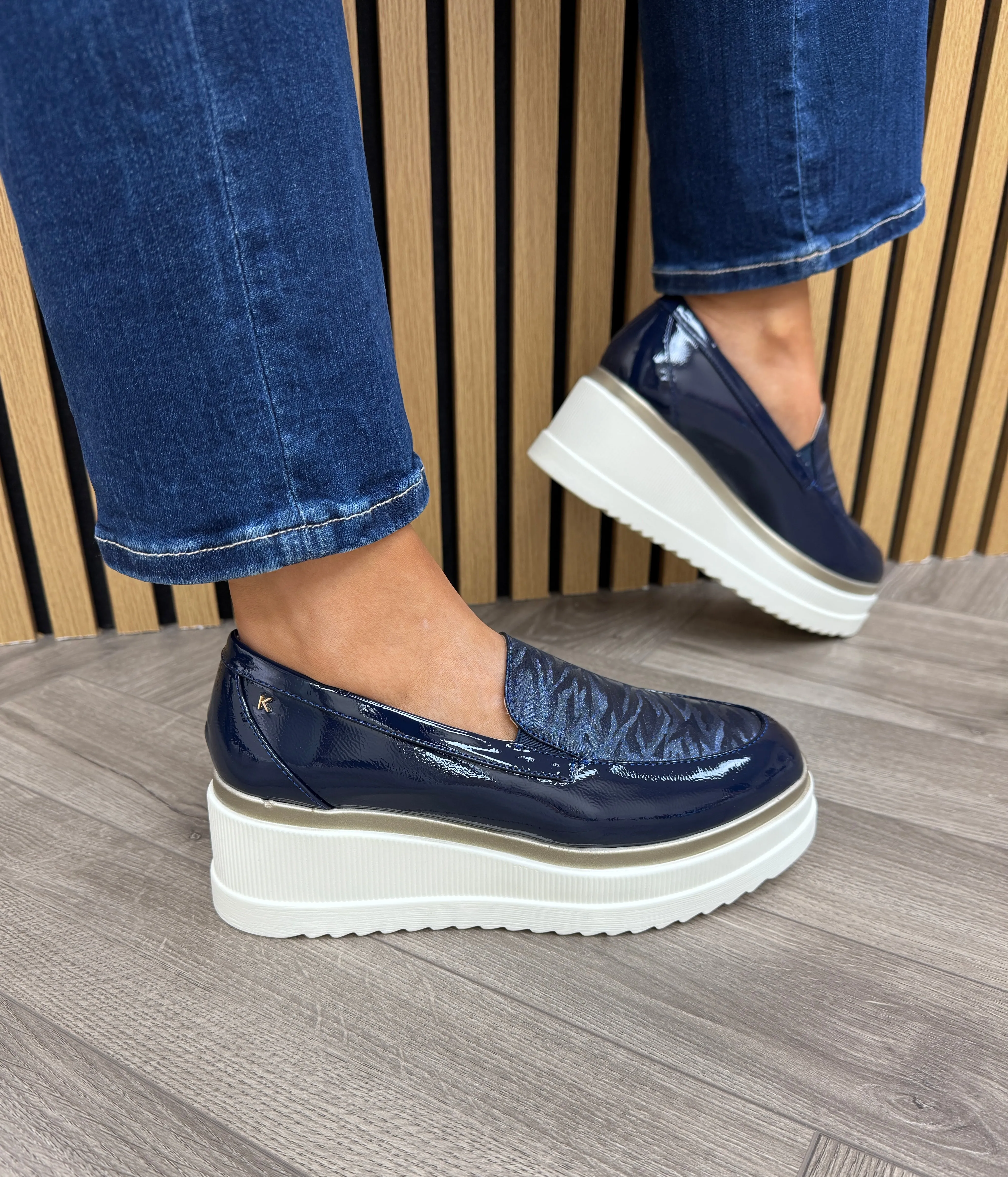 Kate Appleby ‘Kirtling’ Platform Loafer (K9)- Sapphire