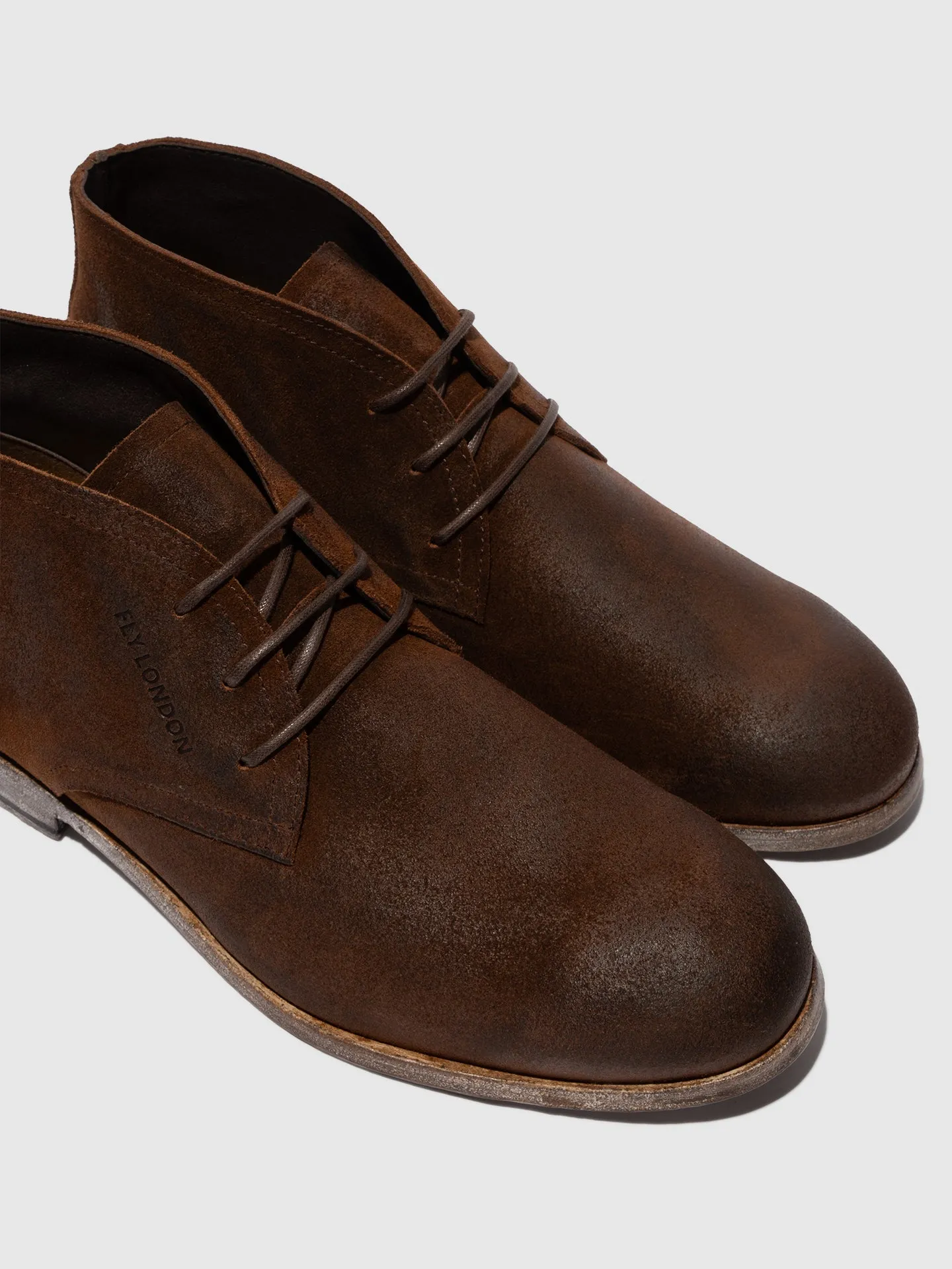 Lace-up Ankle Boots CAJY074FLY CAMEL