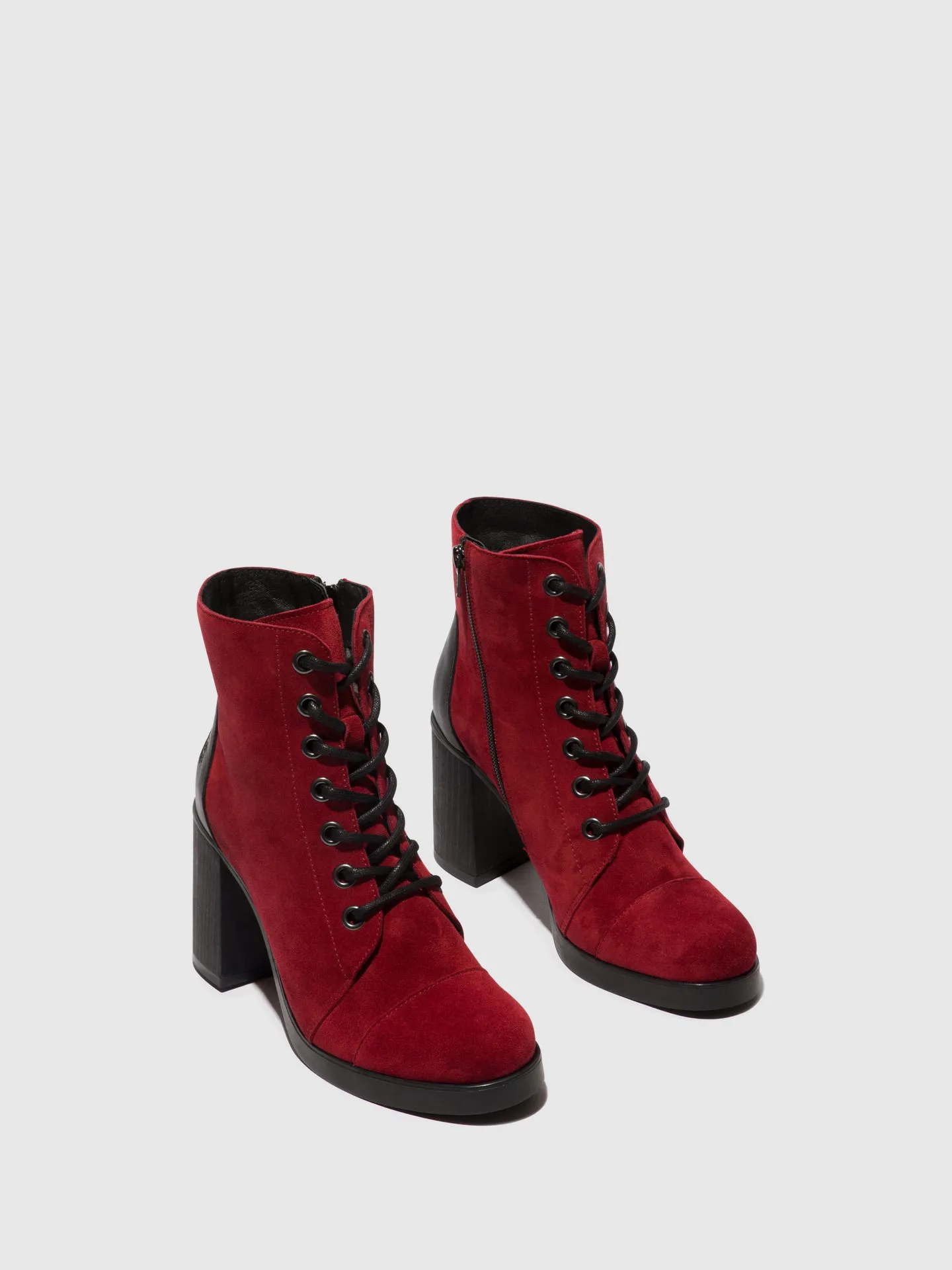 Lace-up Ankle Boots SONY989FLY WINE/BLACK