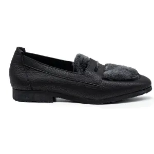 Loafers με Γούνα - Noir