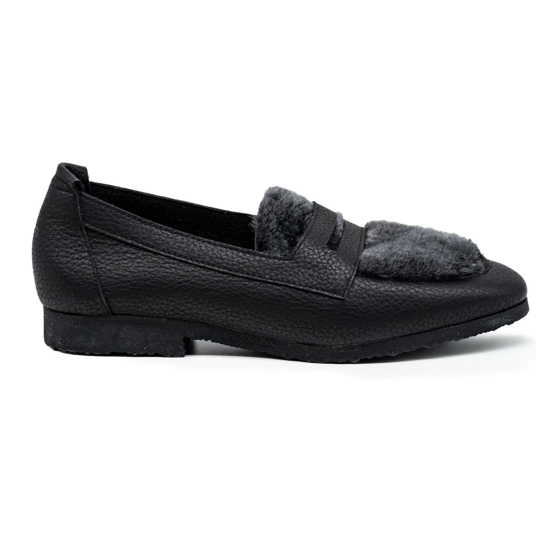 Loafers με Γούνα - Noir