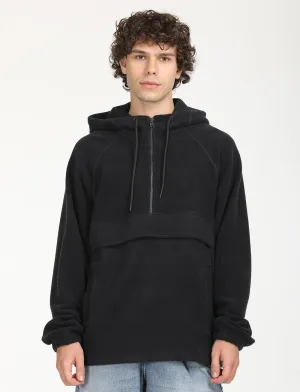 Men's Solid Charcoal Grey Hooded Sweatshirt