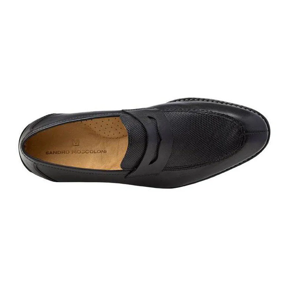 Sandro Moscoloni Maestro Black Penny Loafer