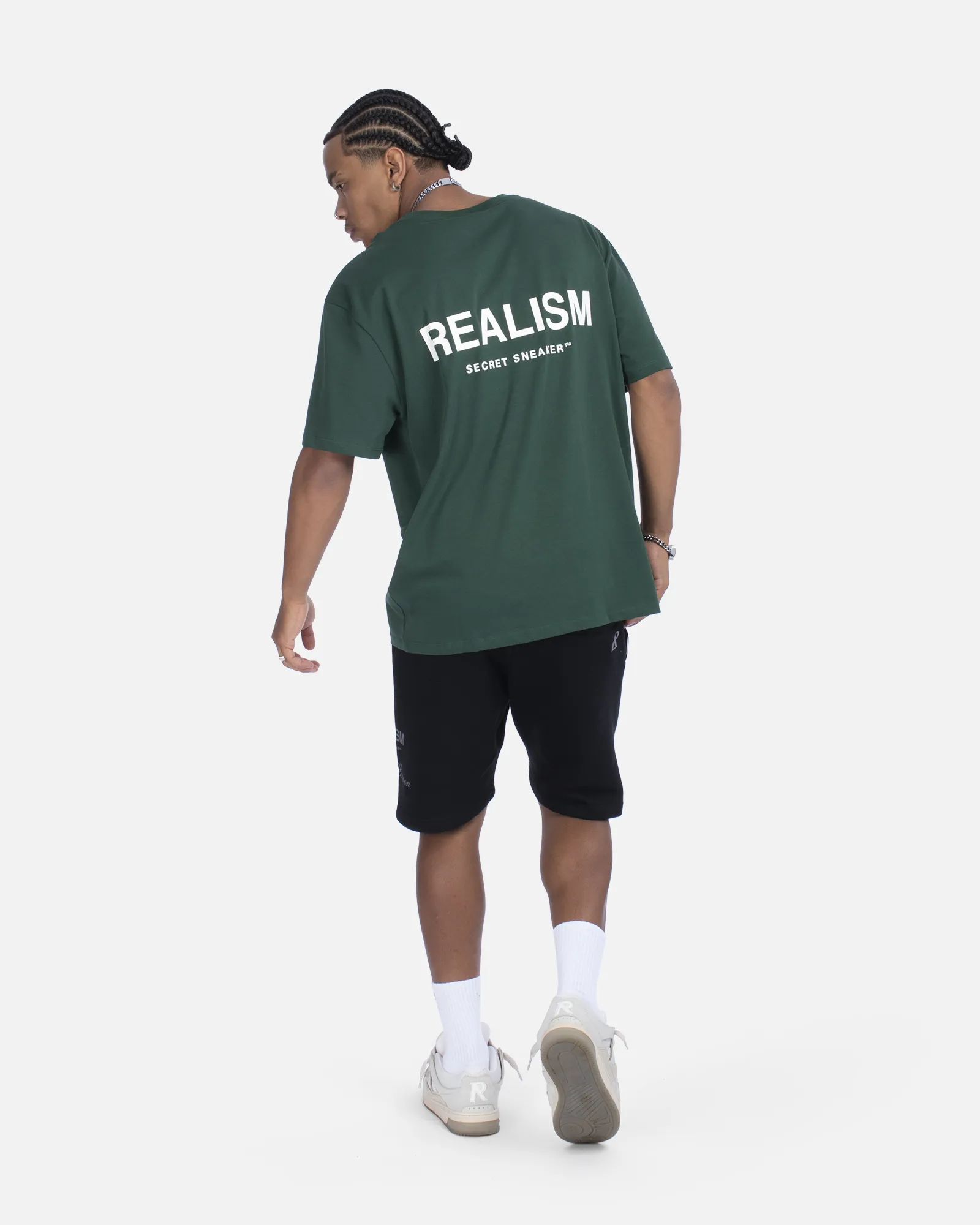 SSS REALISM BACK LOGO TEE PINE GREEN