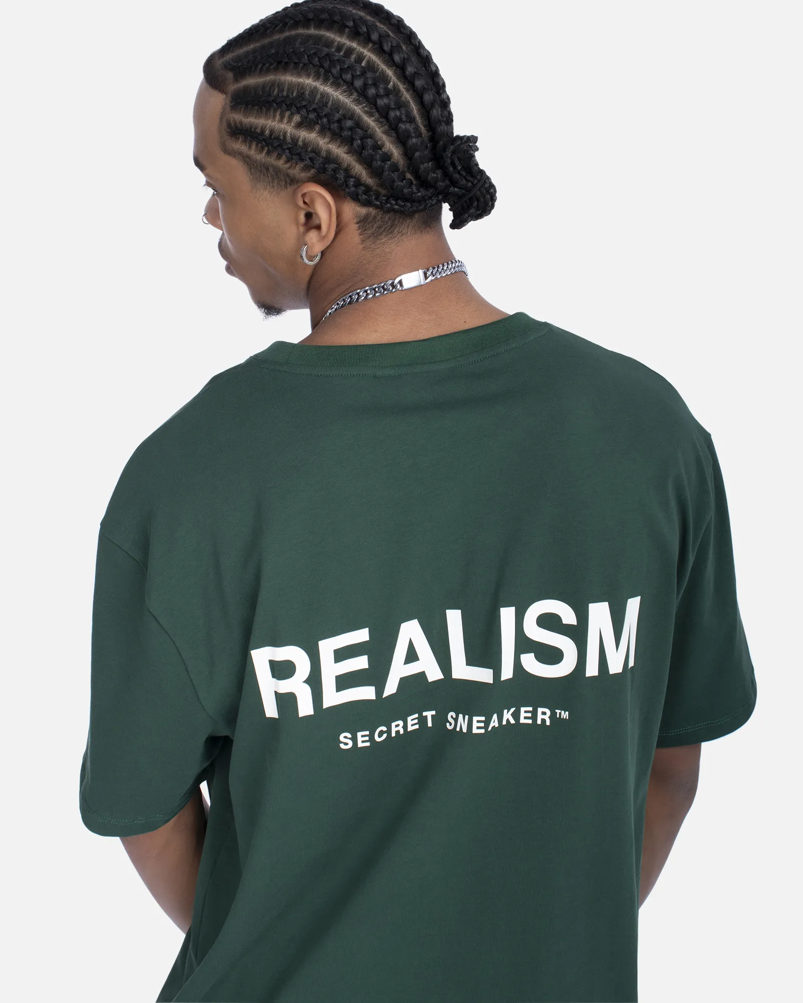 SSS REALISM BACK LOGO TEE PINE GREEN