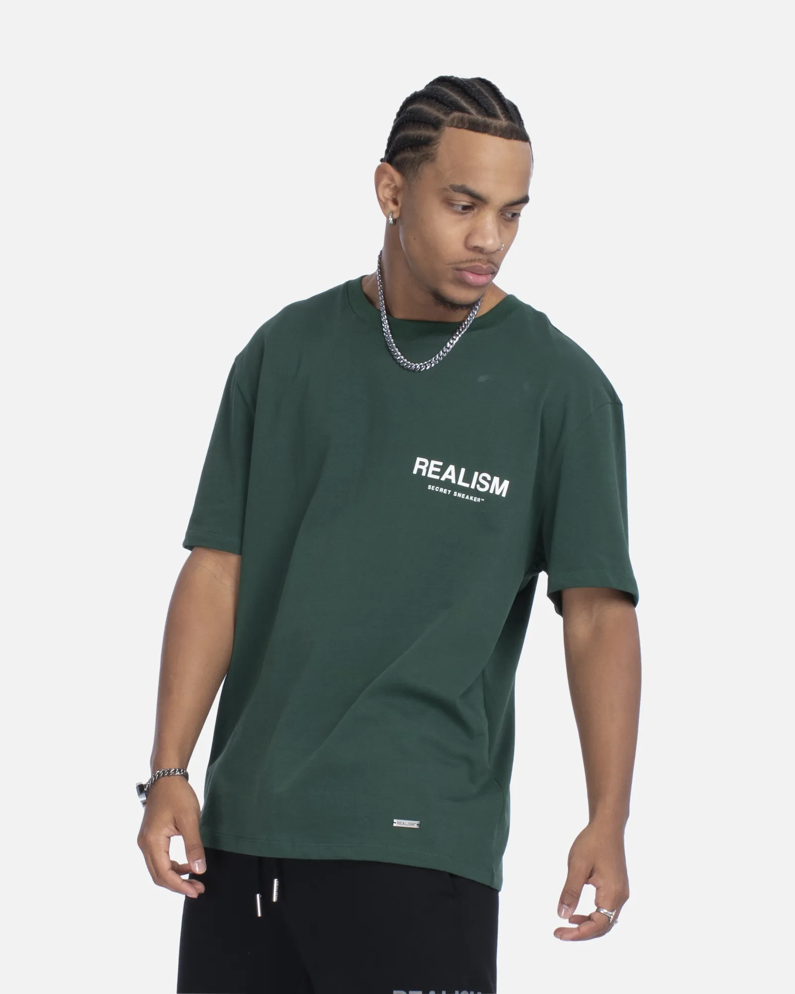 SSS REALISM BACK LOGO TEE PINE GREEN
