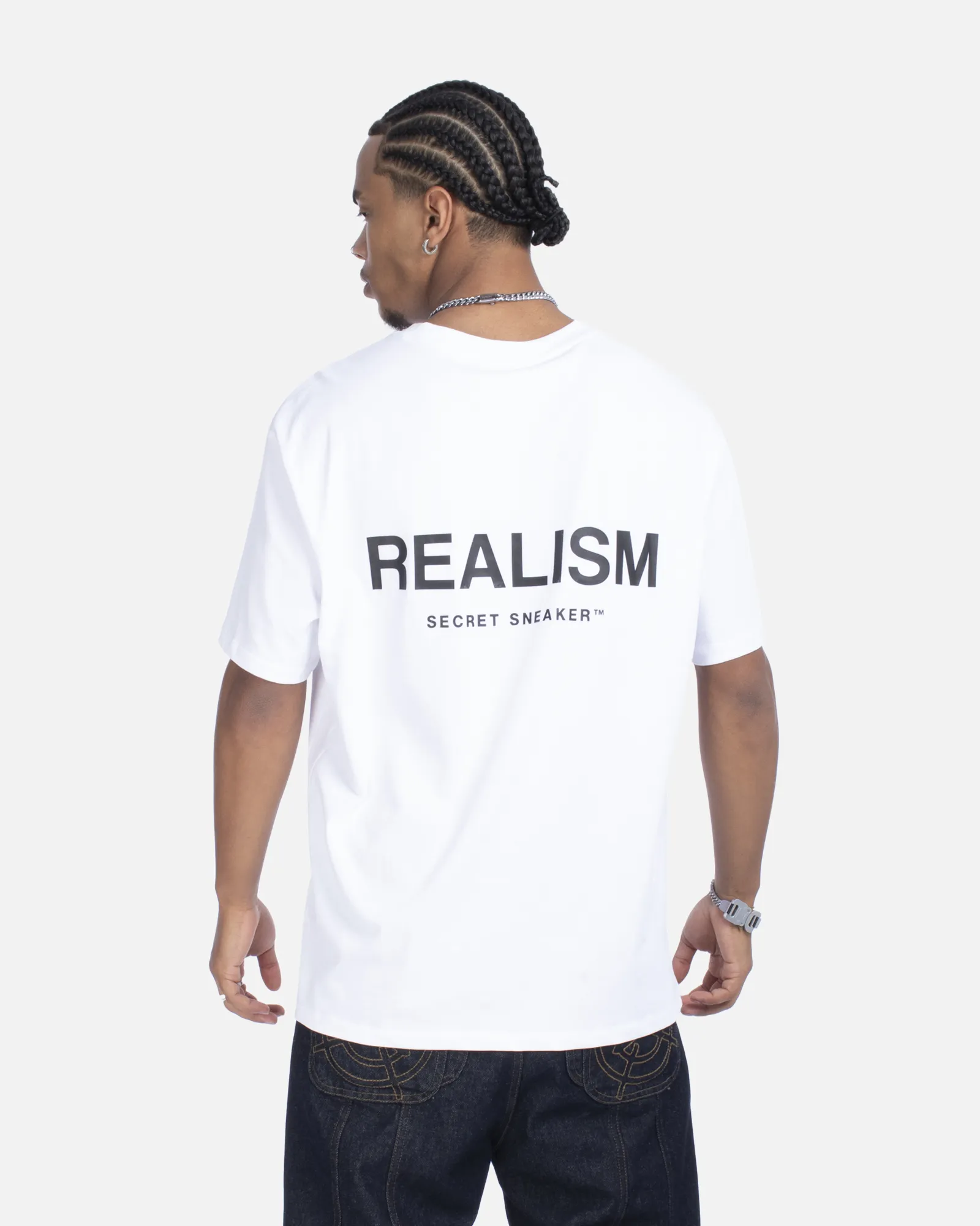 SSS REALISM BACK LOGO TEE WHITE