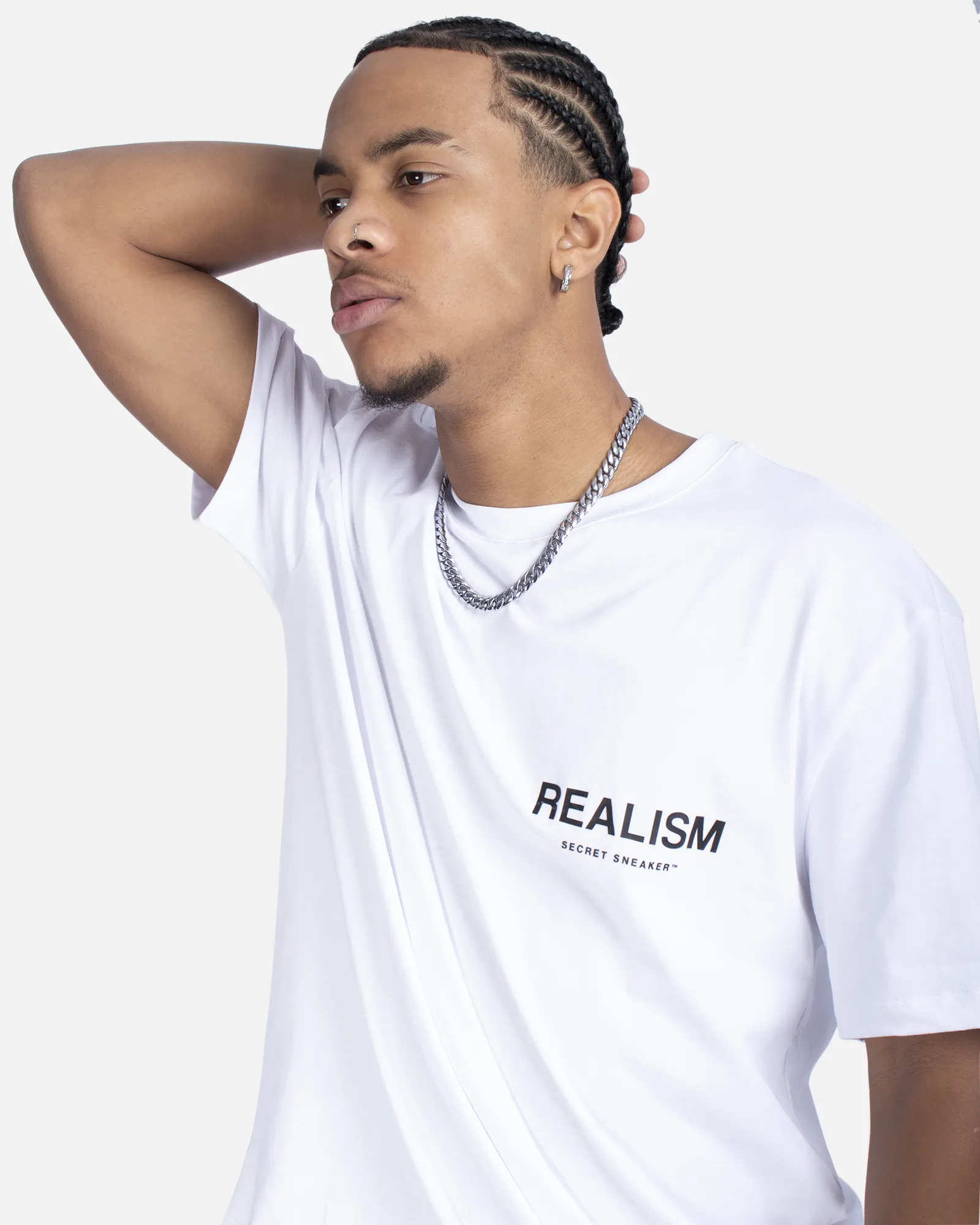 SSS REALISM BACK LOGO TEE WHITE