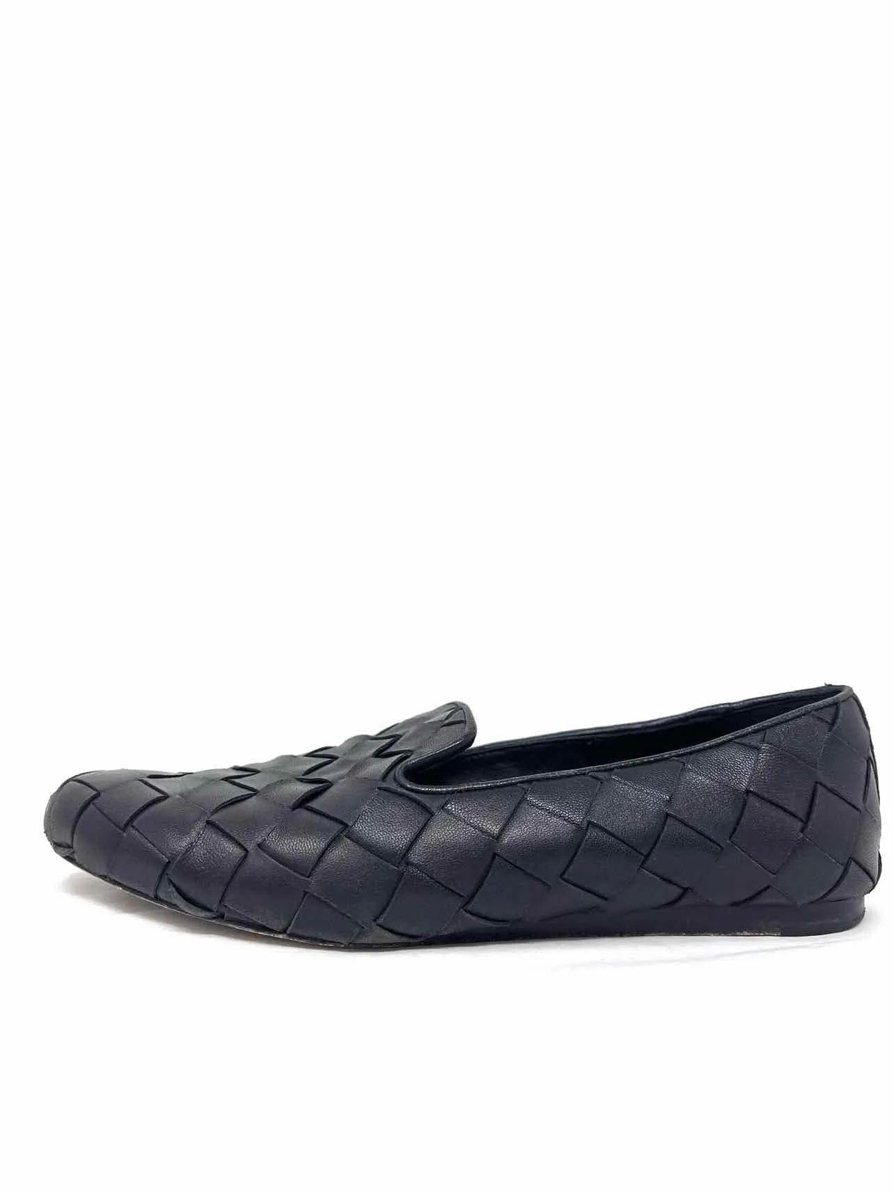 Veronica Beard Size 8? Black Woven Leather AS IS Shoes Loafers